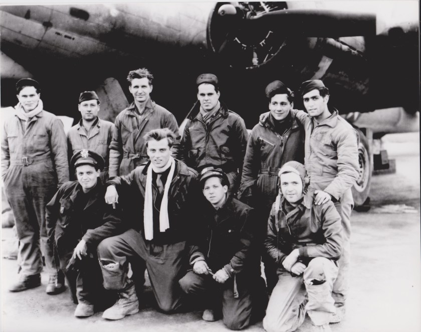 Air crew in front of B-17